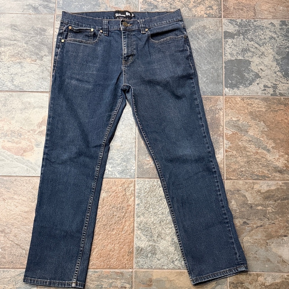 RSQ Men’s Dark Blue Straight Jeans